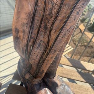 BED|STU Tan Leather Boots